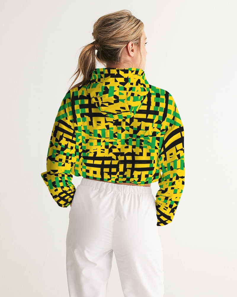 Streamz Island Love Women's Cropped Windbreaker