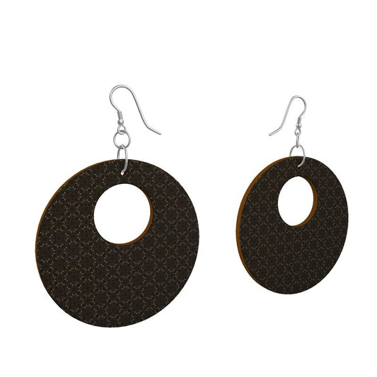 Wooden Earrings: Organic Shape