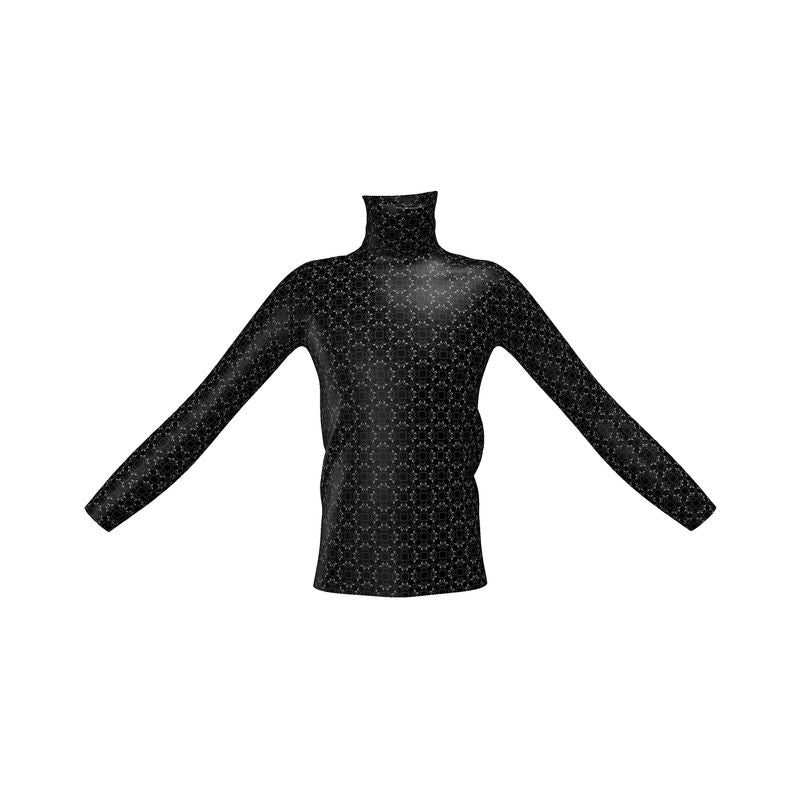 Mens slim fit roll neck