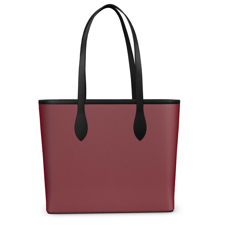 Narrow Leather Shopper Bag