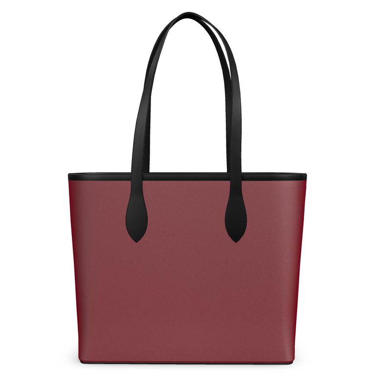 Narrow Leather Shopper Bag