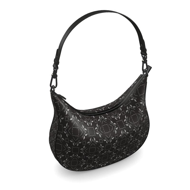 NUNU Grayscale Curve Hobo Bag