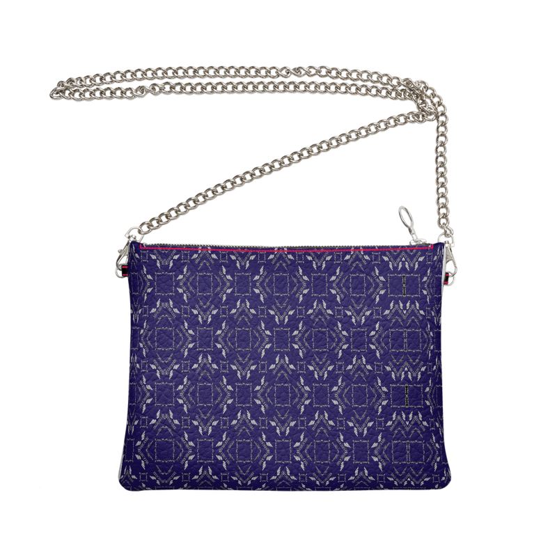 NUNU Bluescale Crossbody Bag With Chain