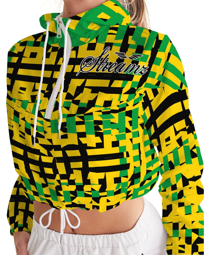 Streamz Island Love Women's Cropped Windbreaker