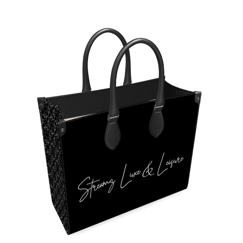 Streamz Legacy Noir Leather Shopper Bag