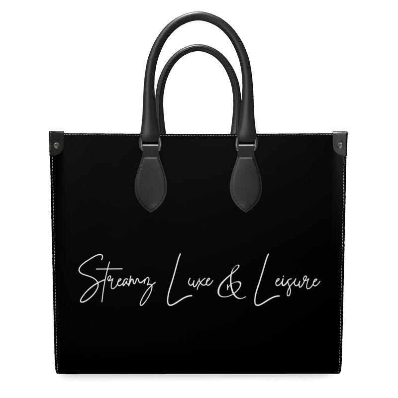 Streamz Legacy Noir Leather Shopper Bag