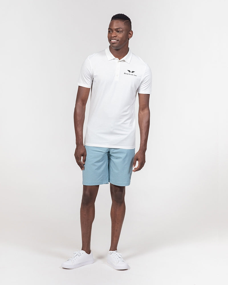 Streamz Luxe and Leisure Men's Slim Fit Short Sleeve Polo