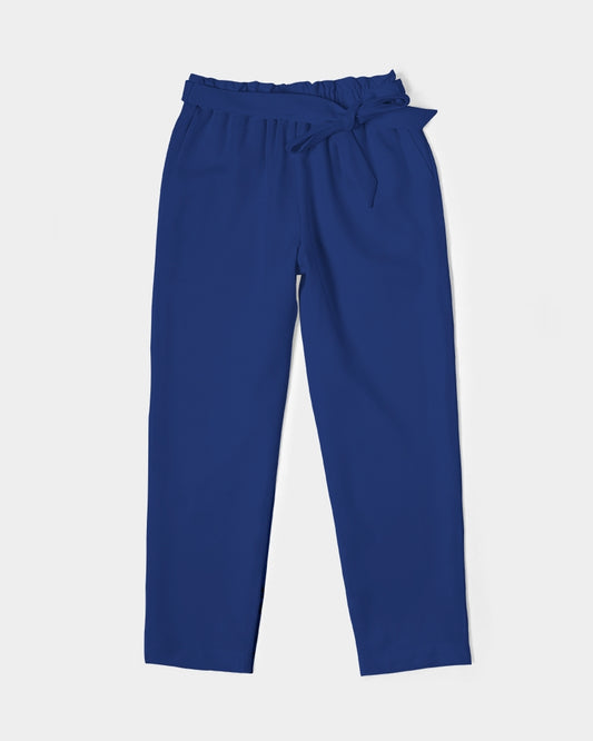 Streamz Blue Elite Women's Belted Tapered Pants