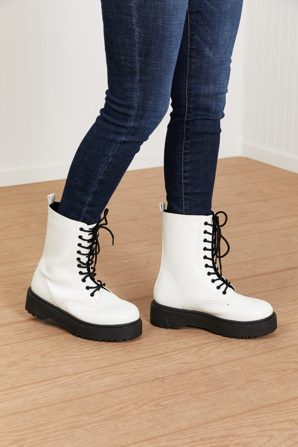 WeeBoo Big Steps Platform Combat Boots