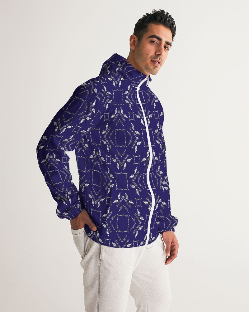 Streamz Blue Diamonds Men's Windbreaker