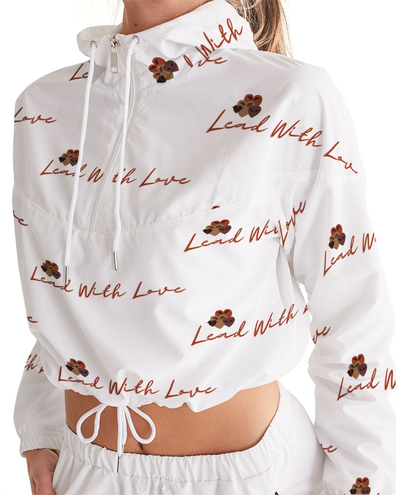 Lead with Love by SLL Women's Cropped Windbreaker