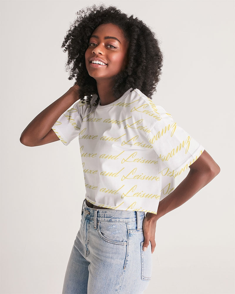 Streamz Gold Rush Women's Lounge Cropped Tee