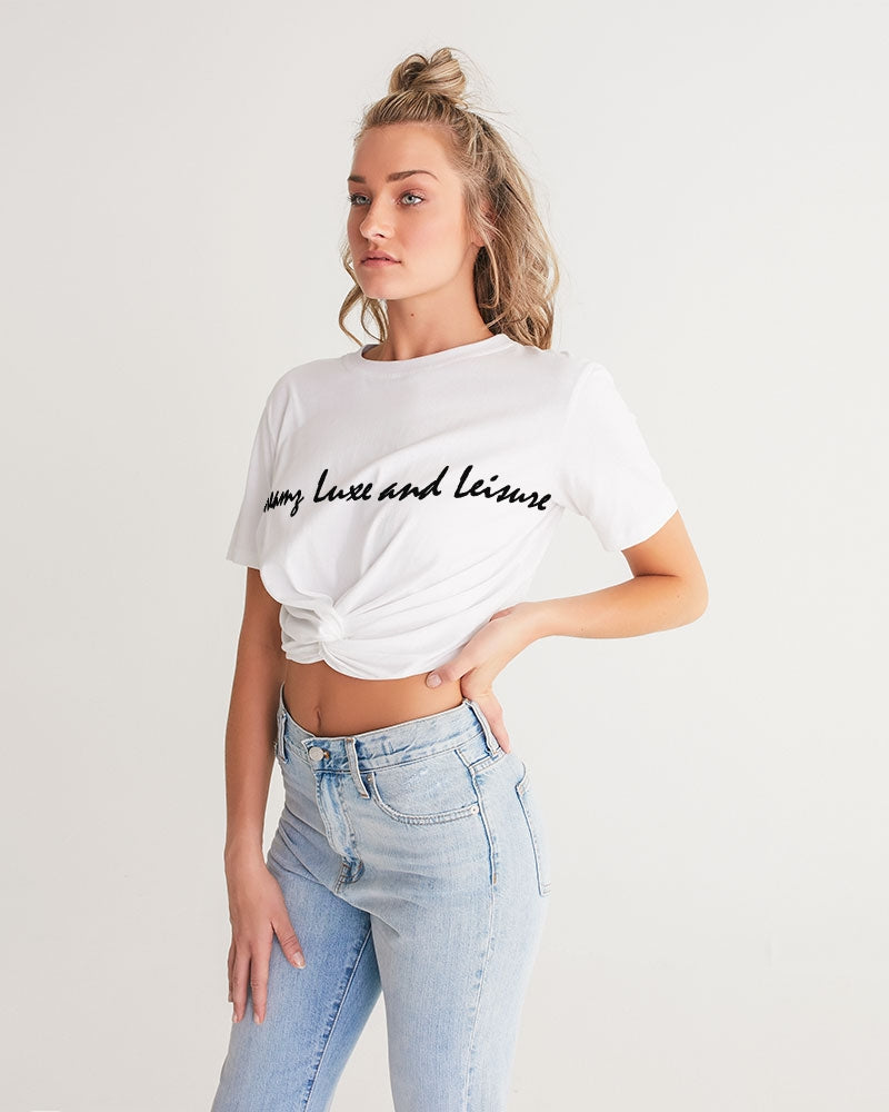 SLL Women's Twist-Front Cropped Tee