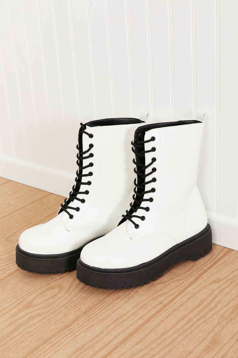 WeeBoo Big Steps Platform Combat Boots