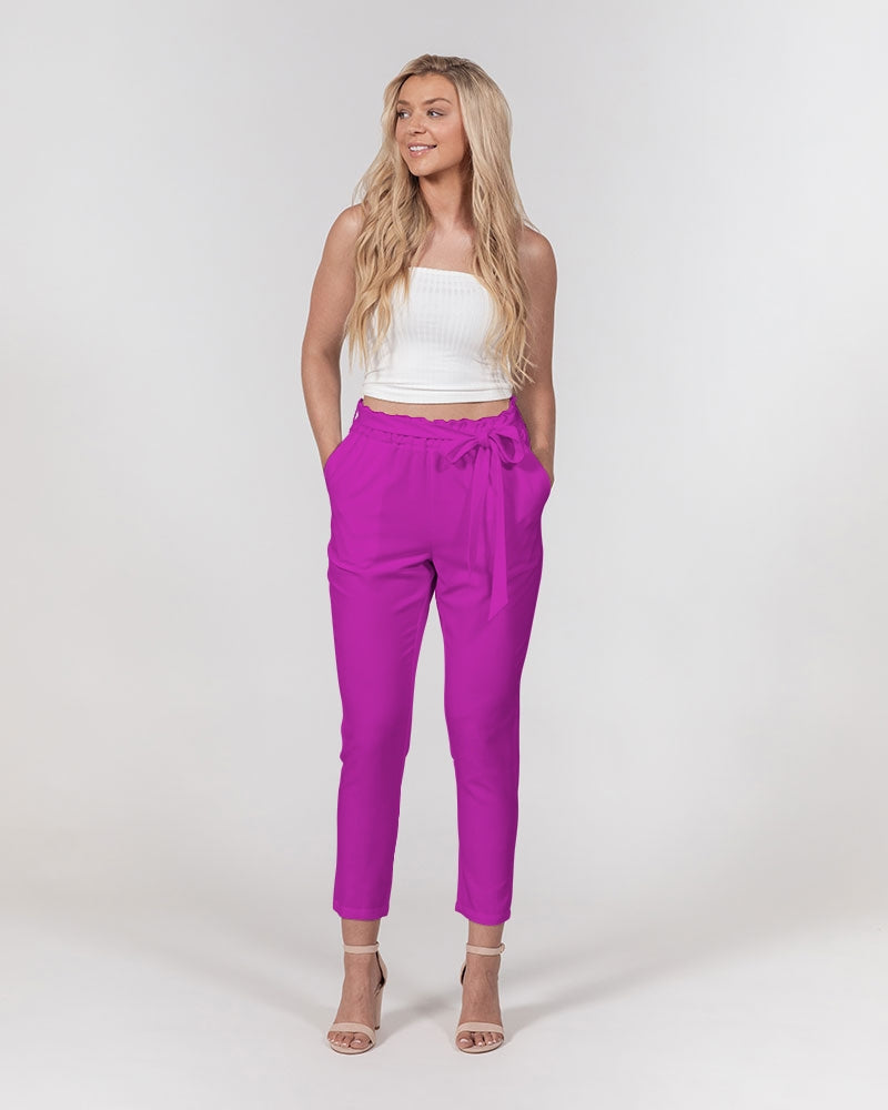 Streamz Royale Women's Belted Tapered Pants