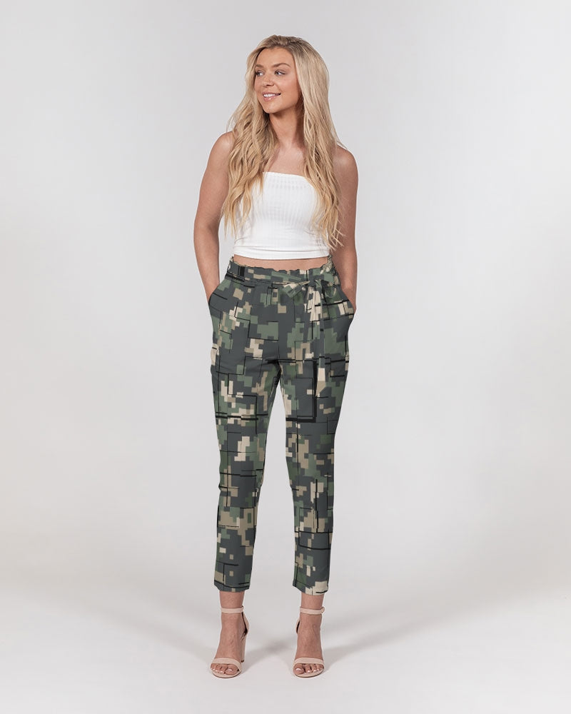 Streamz Cammie Family Women's Belted Tapered Pants