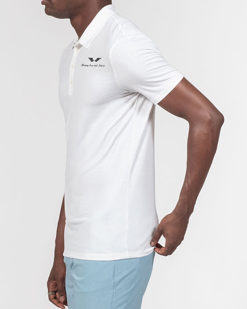 Streamz Luxe and Leisure Men's Slim Fit Short Sleeve Polo