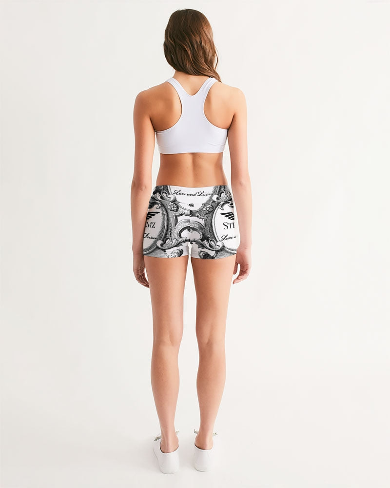 Crown by Streamz Luxe and Leisure Women's Mid-Rise Yoga Shorts