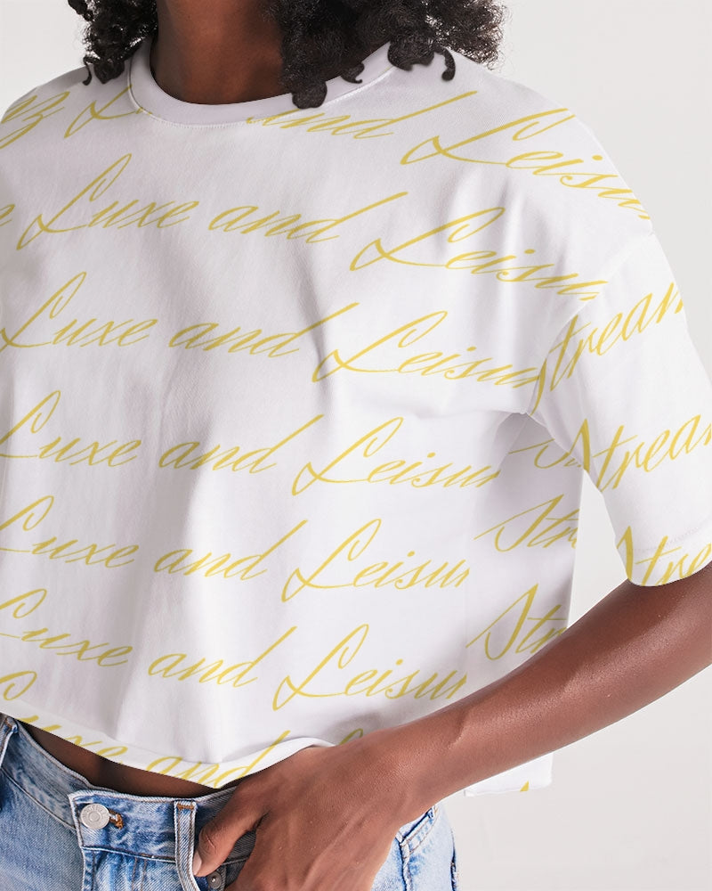 Streamz Gold Rush Women's Lounge Cropped Tee