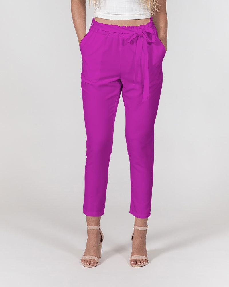 Streamz Royale Women's Belted Tapered Pants