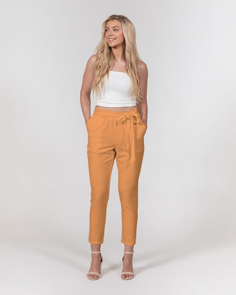 Streamz Pleasure Colors Women's Belted Tapered Pants