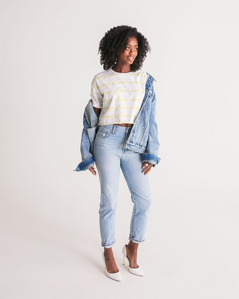 Streamz Gold Rush Women's Lounge Cropped Tee