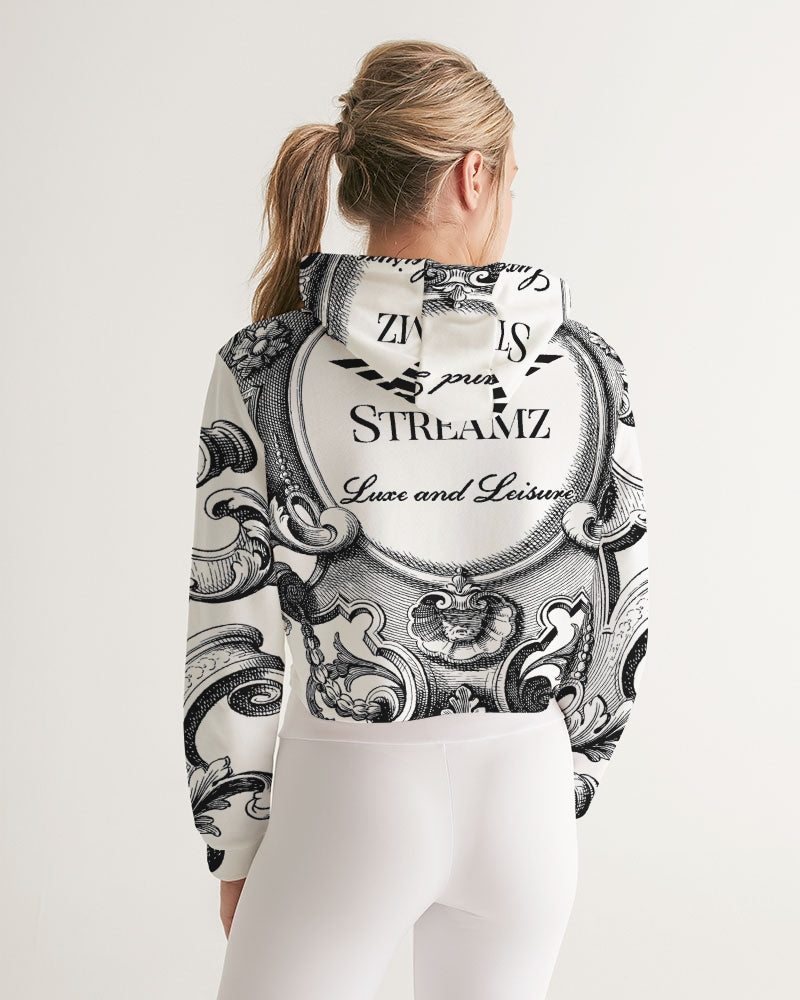 Crown by Streamz Luxe and Leisure Women's Cropped Hoodie