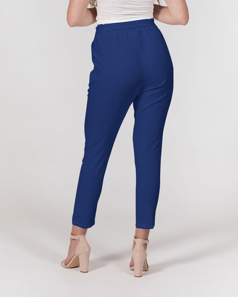 Streamz Blue Elite Women's Belted Tapered Pants