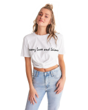 SLL Women's Twist-Front Cropped Tee