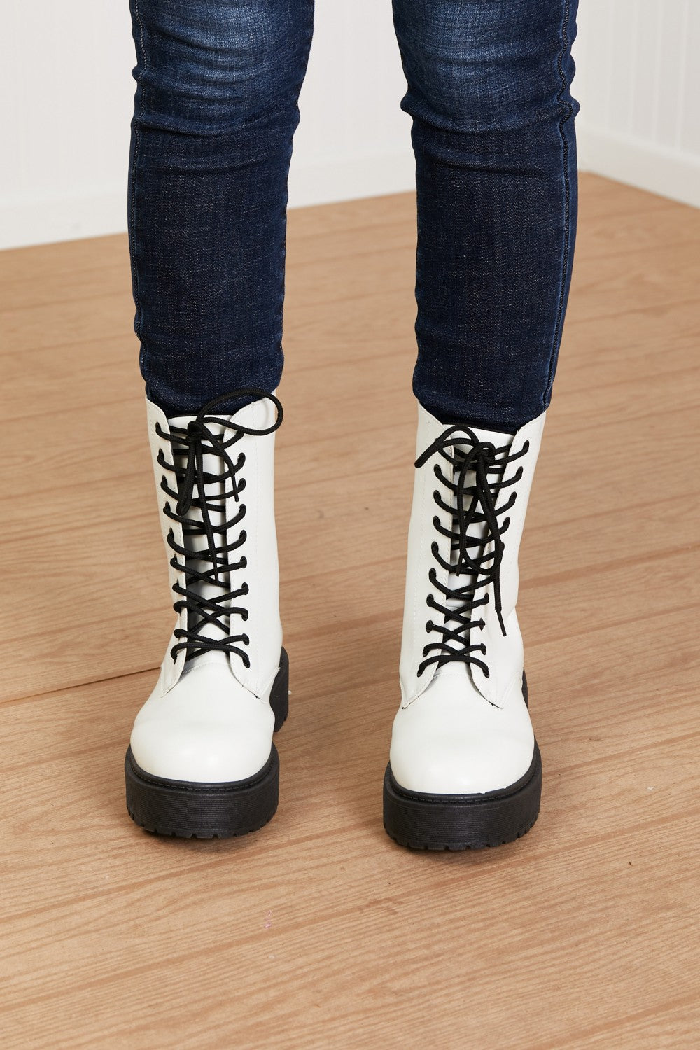 WeeBoo Big Steps Platform Combat Boots