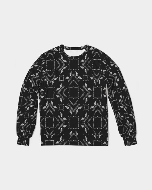 Streamz Black Diamonds Men's Classic French Terry Crewneck Pullover