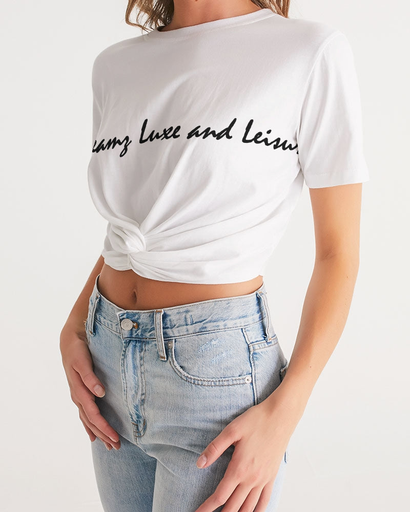 SLL Women's Twist-Front Cropped Tee