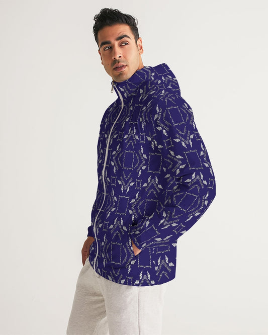 Streamz Blue Diamonds Men's Windbreaker