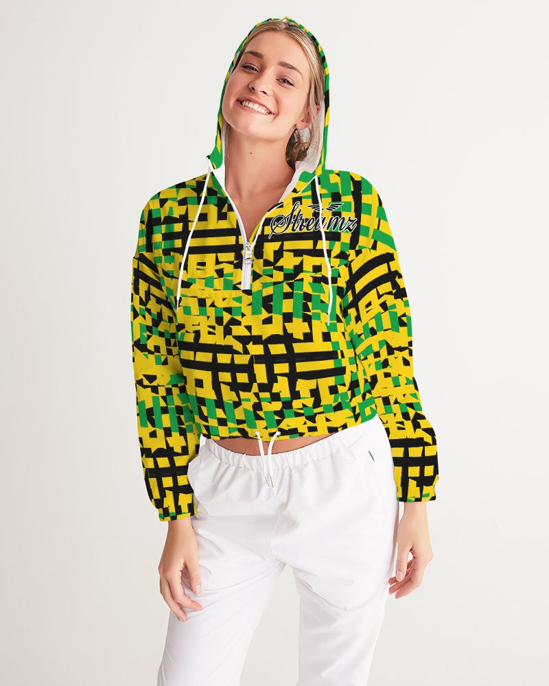 Streamz Island Love Women's Cropped Windbreaker