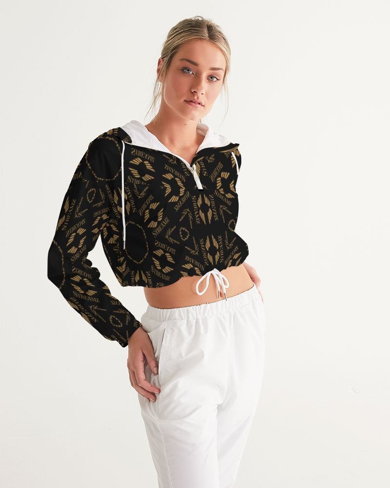 Streamz  Patterns of Expression Women's Cropped Windbreaker