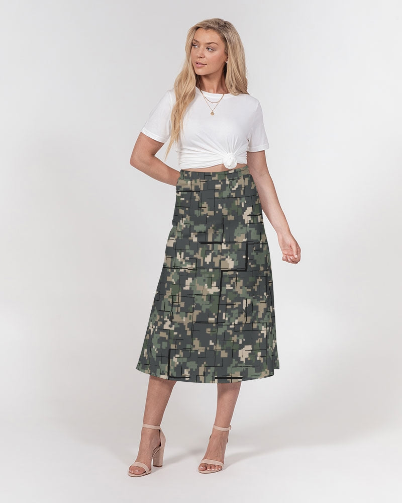 Streamz Cammie Family Women's A-Line Midi Skirt