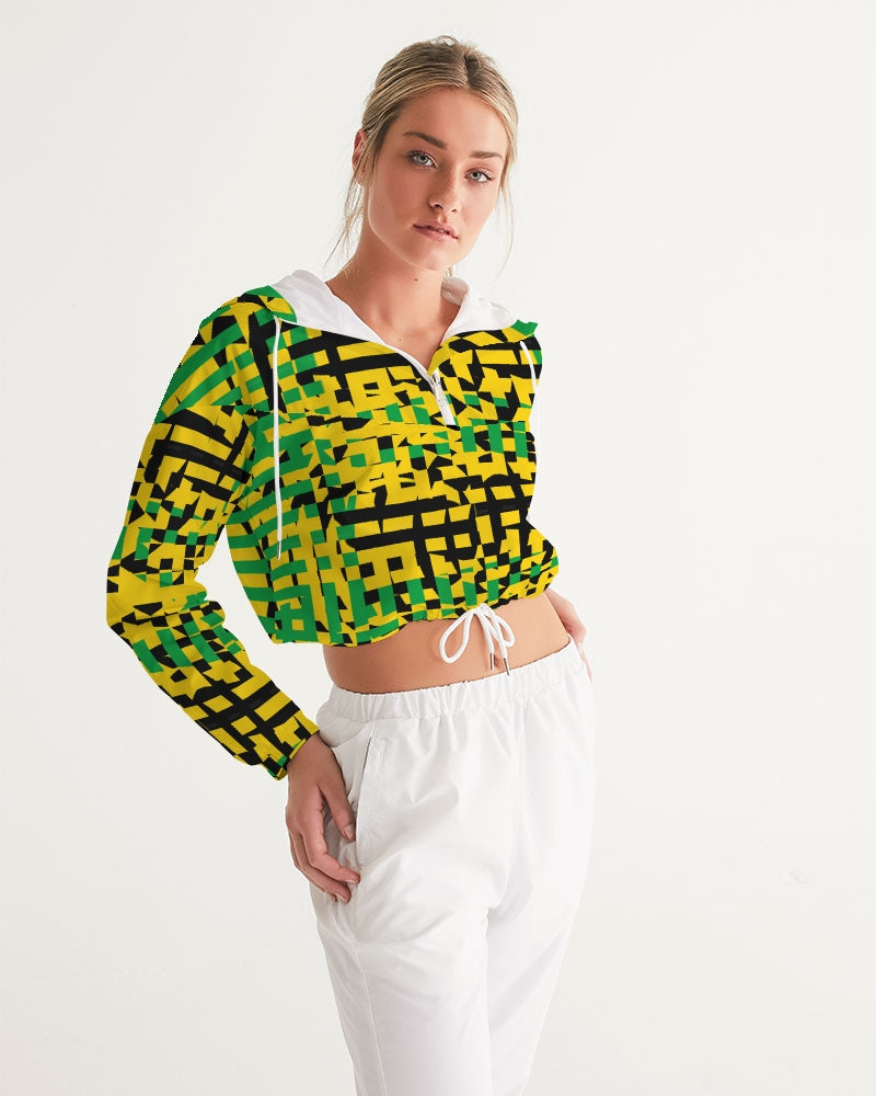 Streamz Island Love Women's Cropped Windbreaker