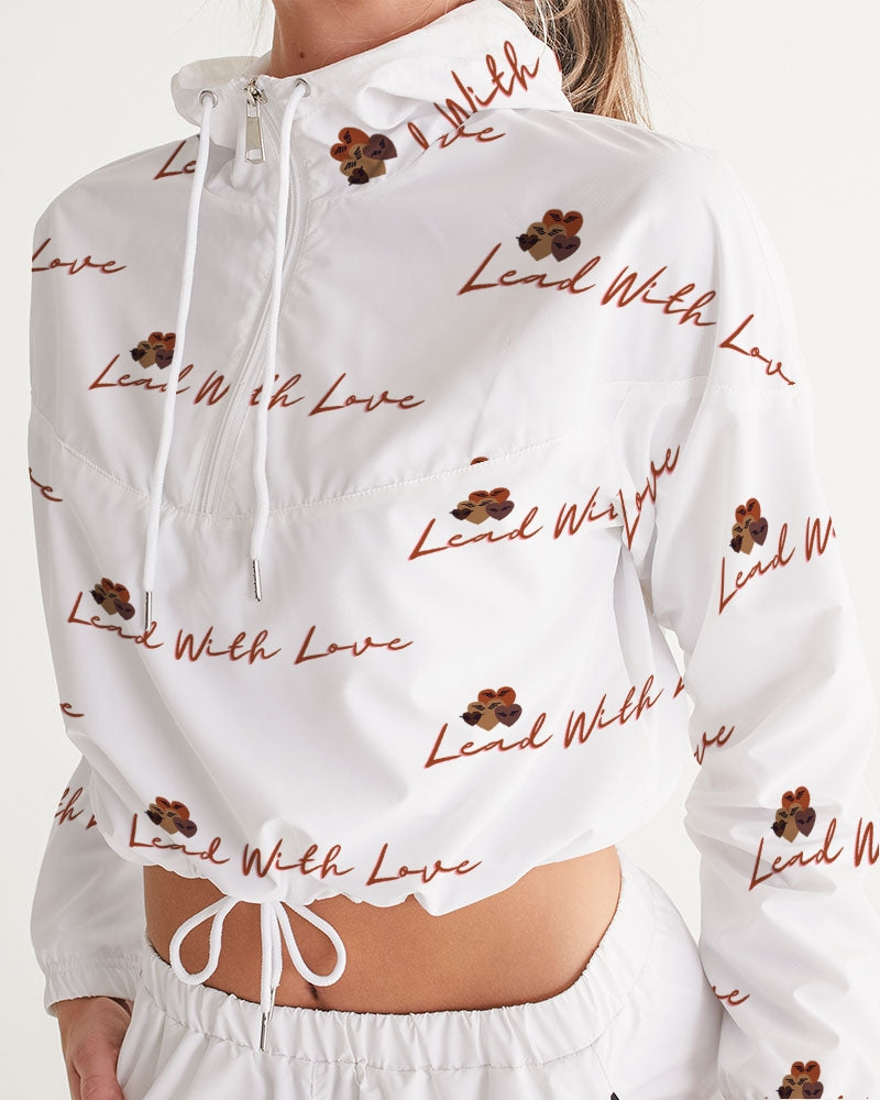 Lead with Love by SLL Women's Cropped Windbreaker