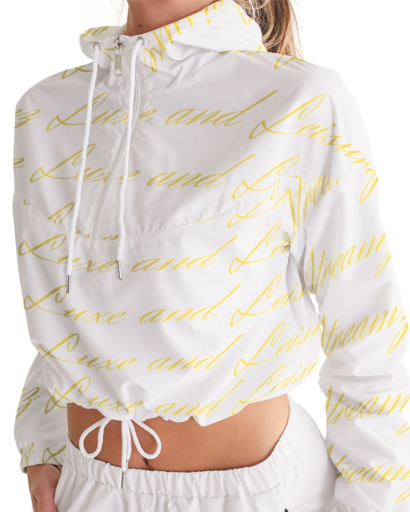 Streamz Gold Rush Women's Cropped Windbreaker