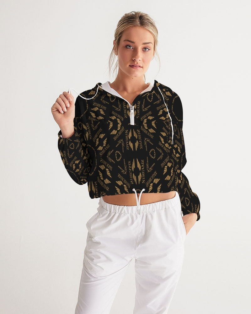 Streamz  Patterns of Expression Women's Cropped Windbreaker