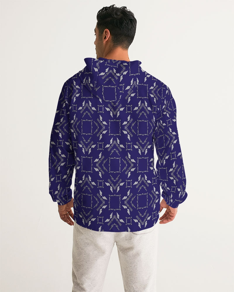 Streamz Blue Diamonds Men's Windbreaker