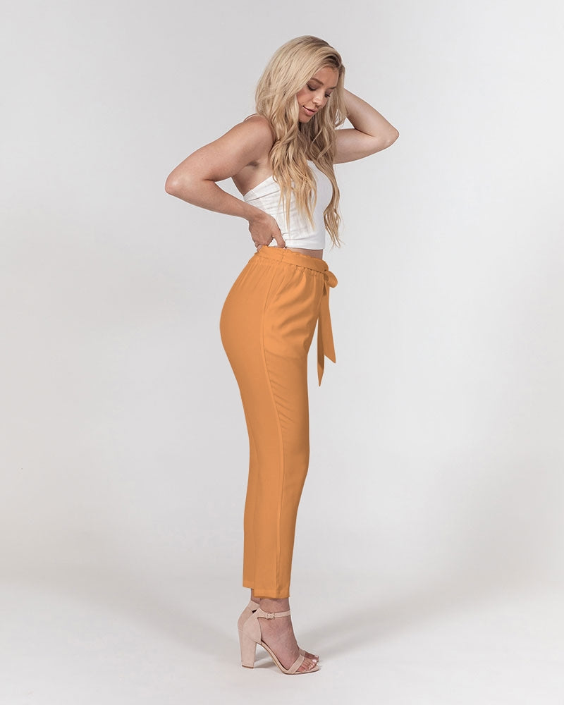 Streamz Pleasure Colors Women's Belted Tapered Pants