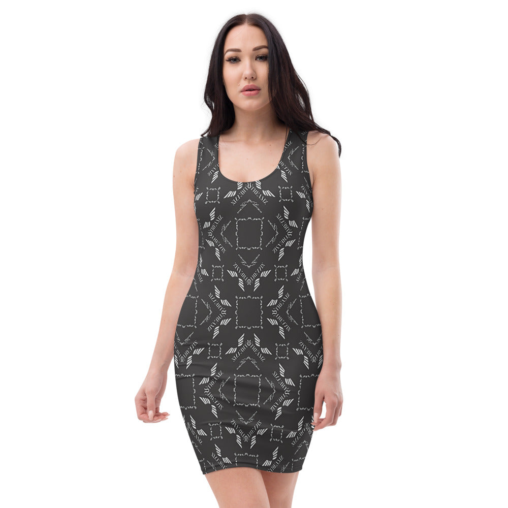 Streamz Grayscale Dress