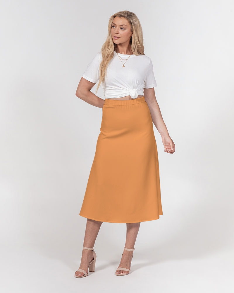 Streamz Pleasure Colors Women's A-Line Midi Skirt