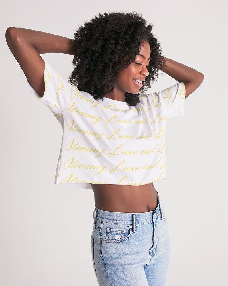 Streamz Gold Rush Women's Lounge Cropped Tee