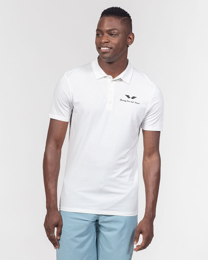 Streamz Luxe and Leisure Men's Slim Fit Short Sleeve Polo