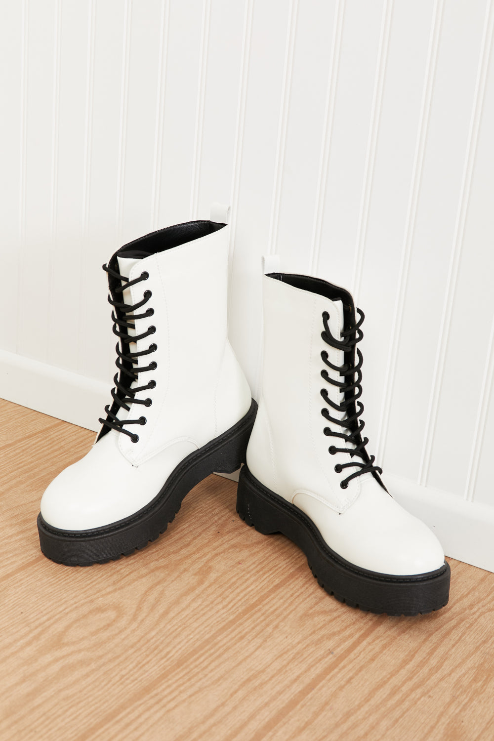 WeeBoo Big Steps Platform Combat Boots