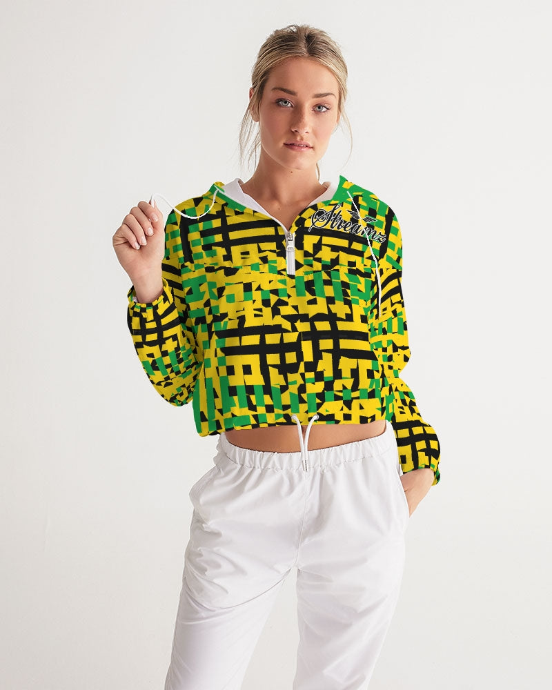 Streamz Island Love Women's Cropped Windbreaker