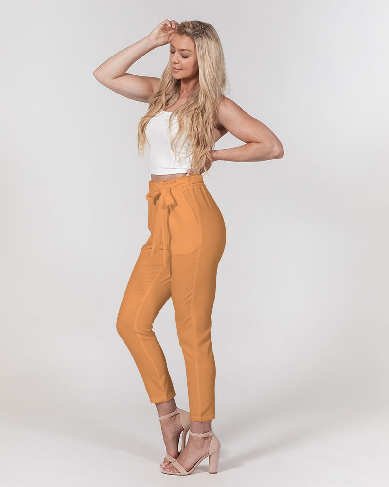 Streamz Pleasure Colors Women's Belted Tapered Pants