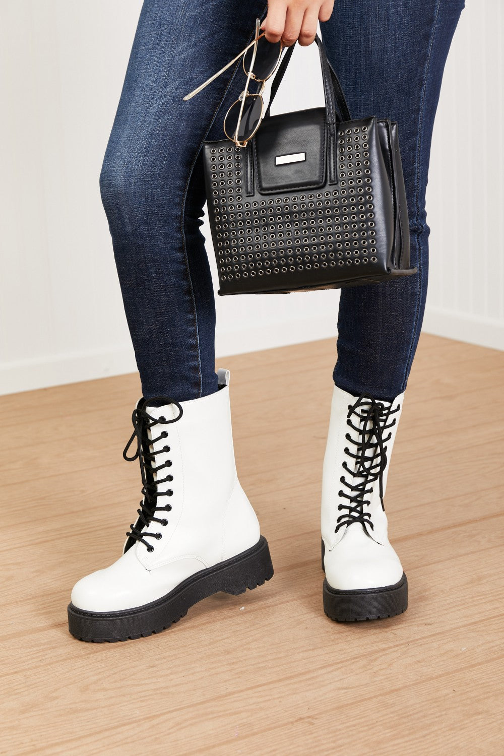 WeeBoo Big Steps Platform Combat Boots